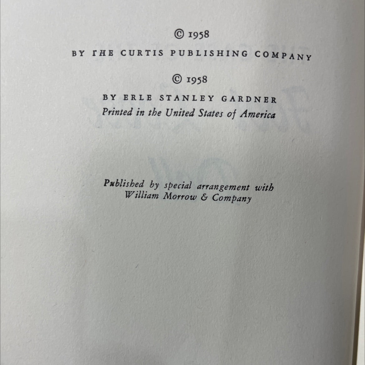 the case of the foot-loose doll book, by erle stanley gardner, 1958 Hardcover image 3