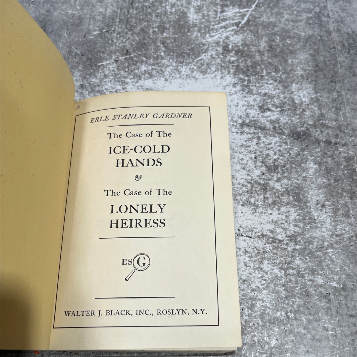 the case of the ice-cold hands & the case of the lonely heiress book, by erle stanley gardner, 1962 Hardcover image 2