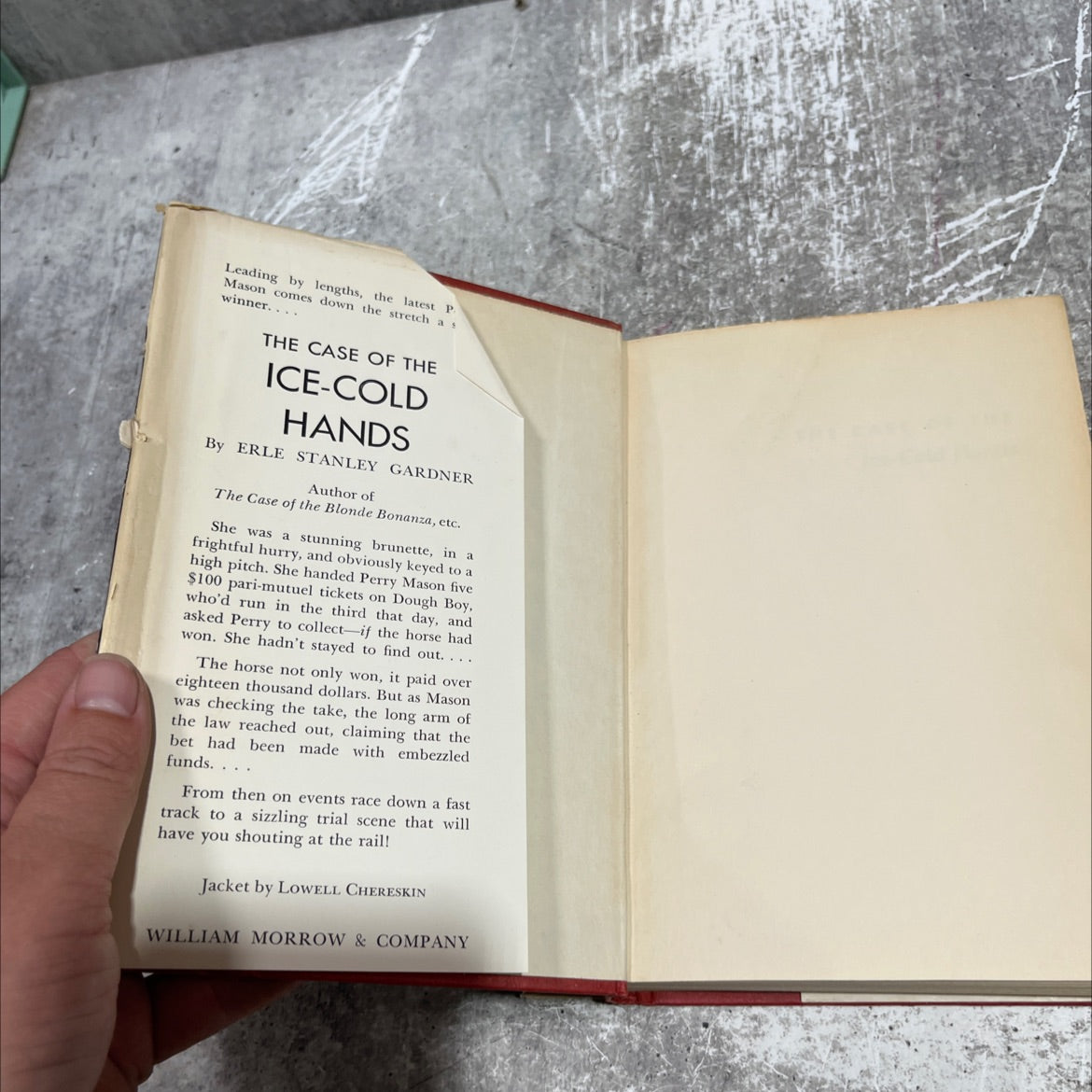 the case of the ice-cold hands book, by erle stanley gardner, 1962 Hardcover image 4