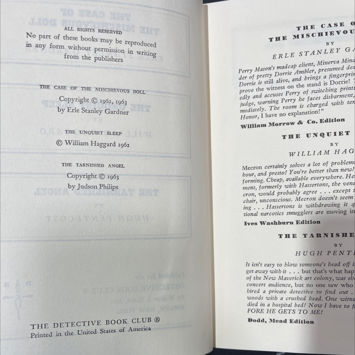 the case of the mischievous doll book, by erle stanley gardner, 1963 Hardcover image 3