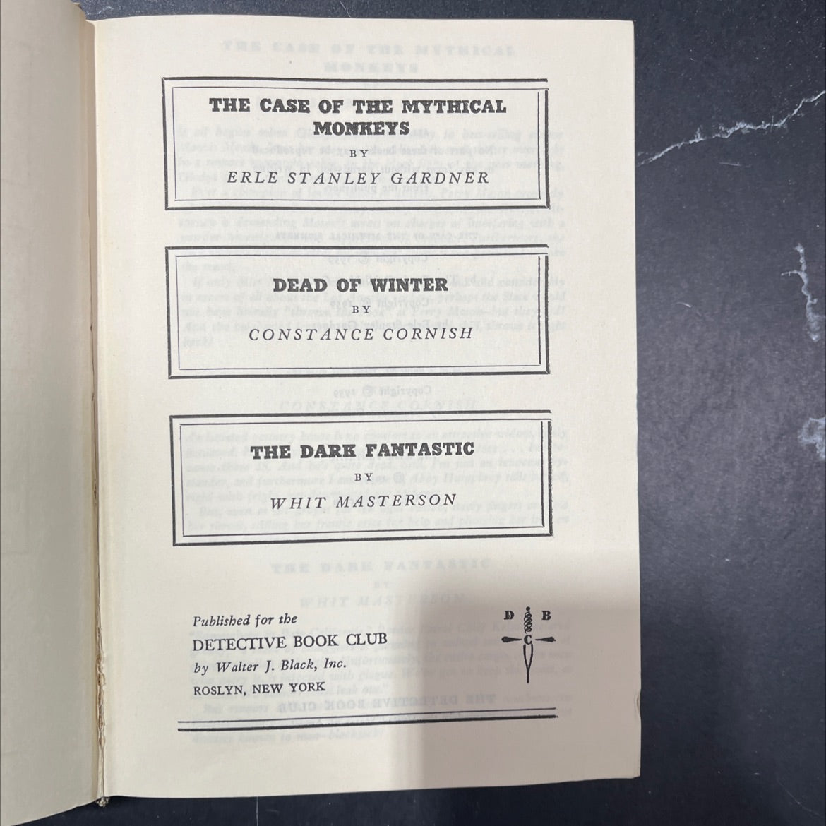the case of the mythical monkeys book, by erle stanley gardner, 1959 Hardcover image 2
