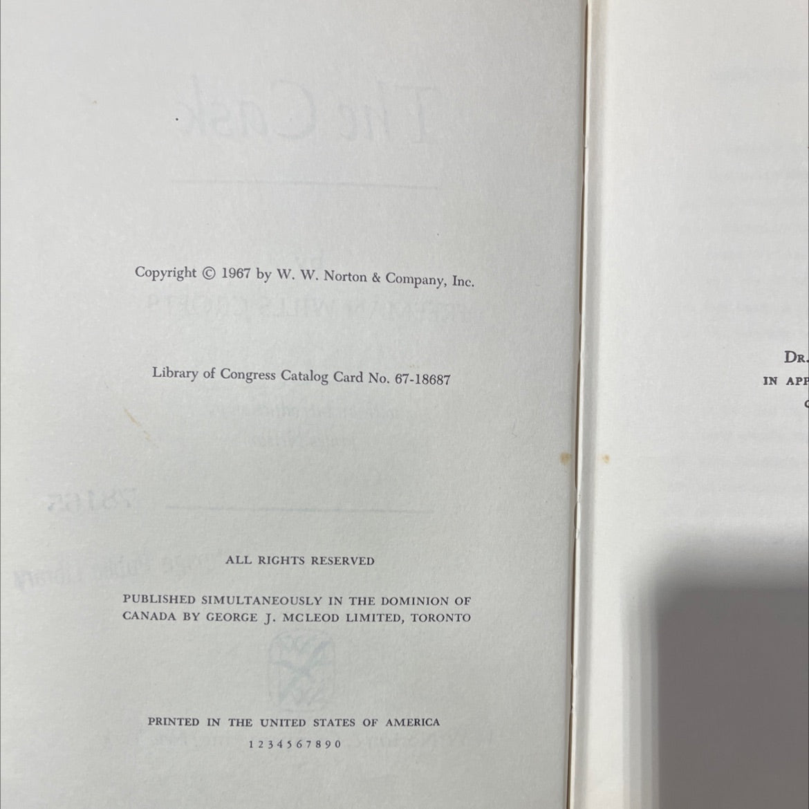 the cask book, by freeman wills crofts, 2018 Hardcover image 3