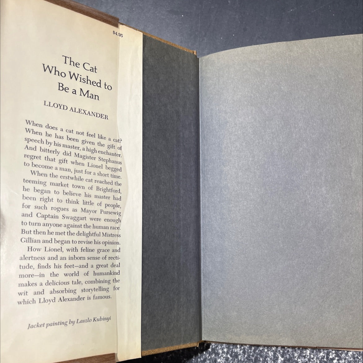 the cat who wished to be a man book, by lloyd alexander, 1973 Hardcover image 4