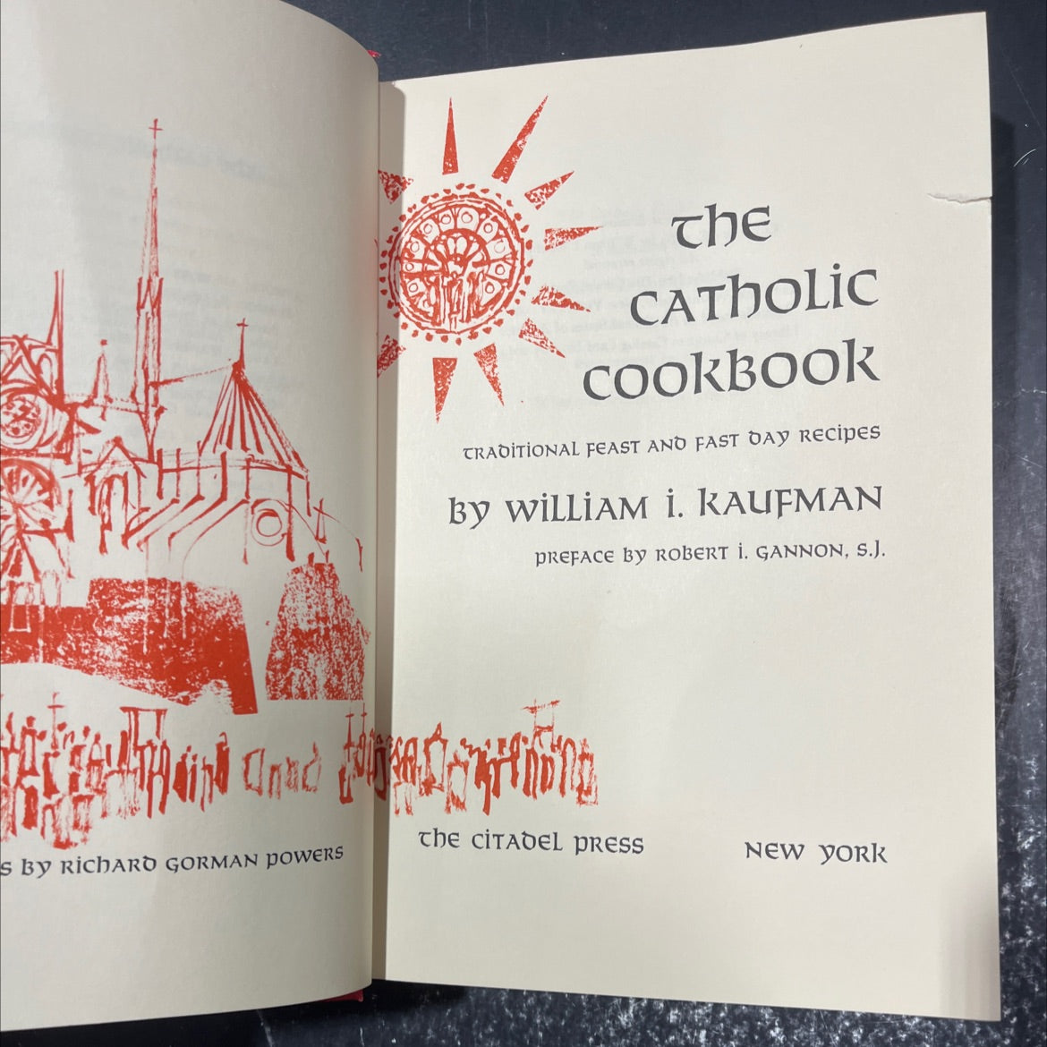 the catholic cookbook traditional feast and fast day recipes book, by william i. kaufman, 1965 Hardcover image 2