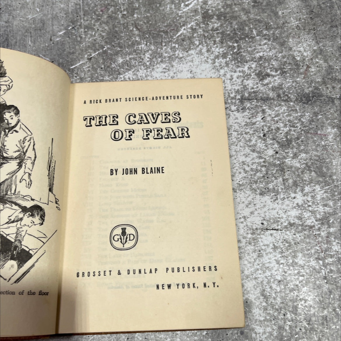 the caves of fear book, by john blaine, 1951 Hardcover image 2