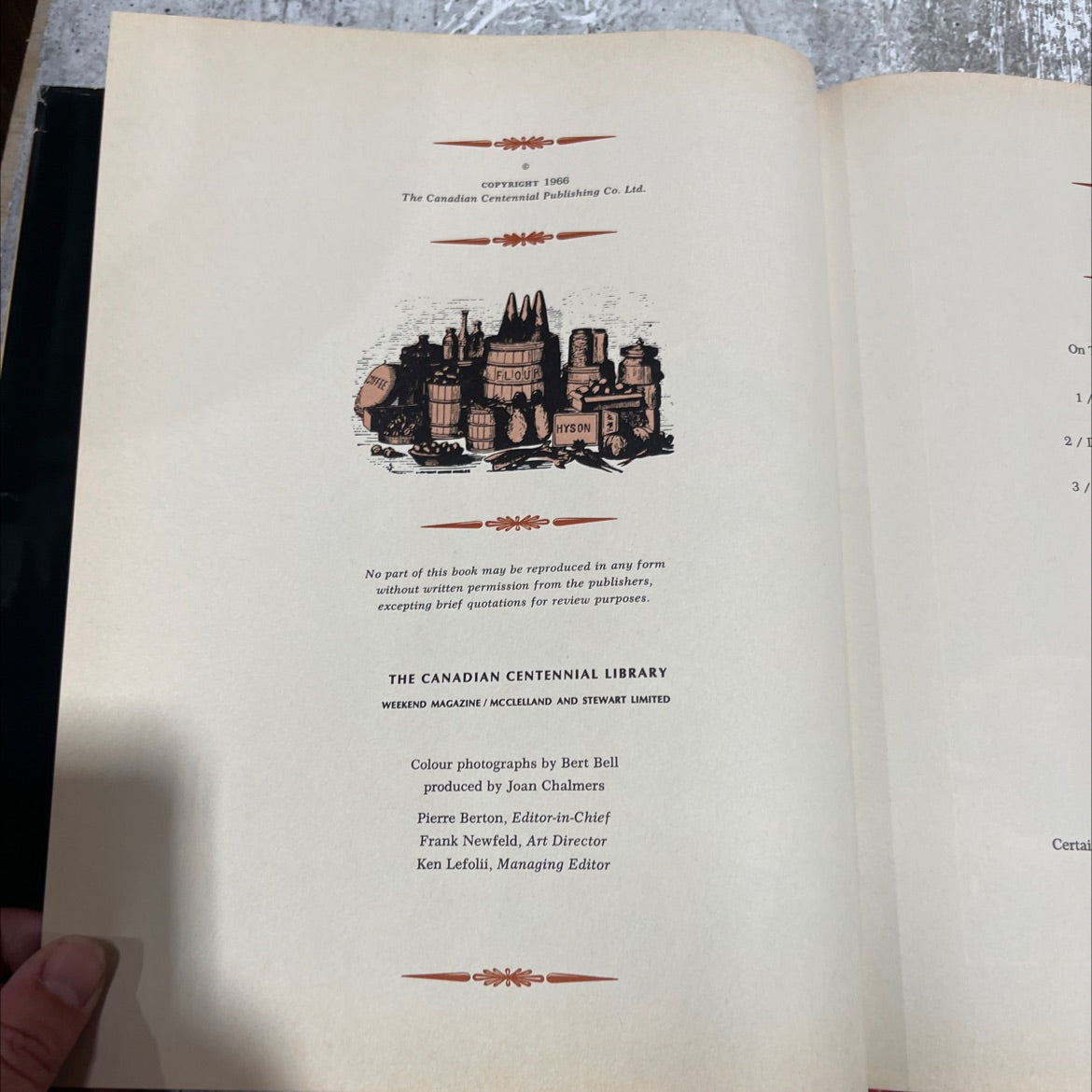 the centennial food guide a century of good eating book, by pierre and janet berton fee, 1966 Hardcover image 3