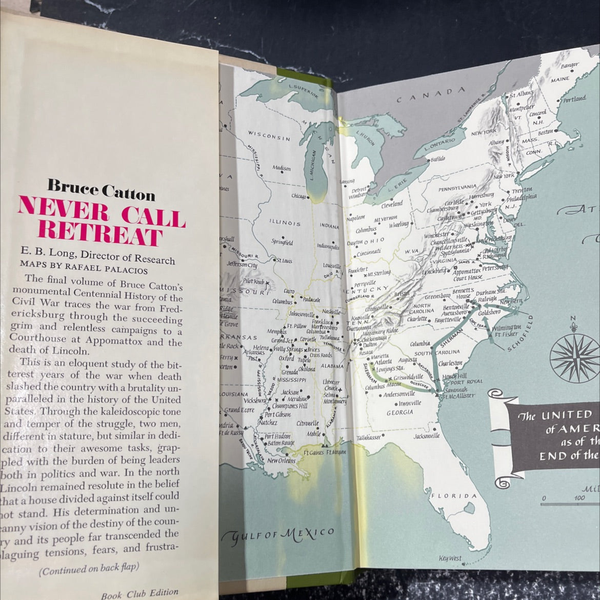 the centennial history of the civil war volume three never call retreat book, by bruce catton, 1965 Hardcover image 4