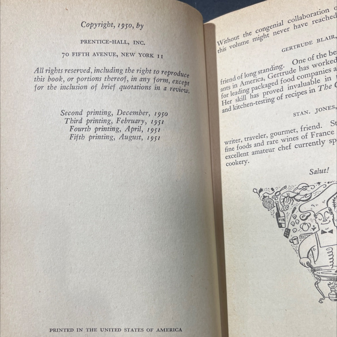 the chafing dish cookbook book, by john and marie roberson, 1951 Hardcover image 3