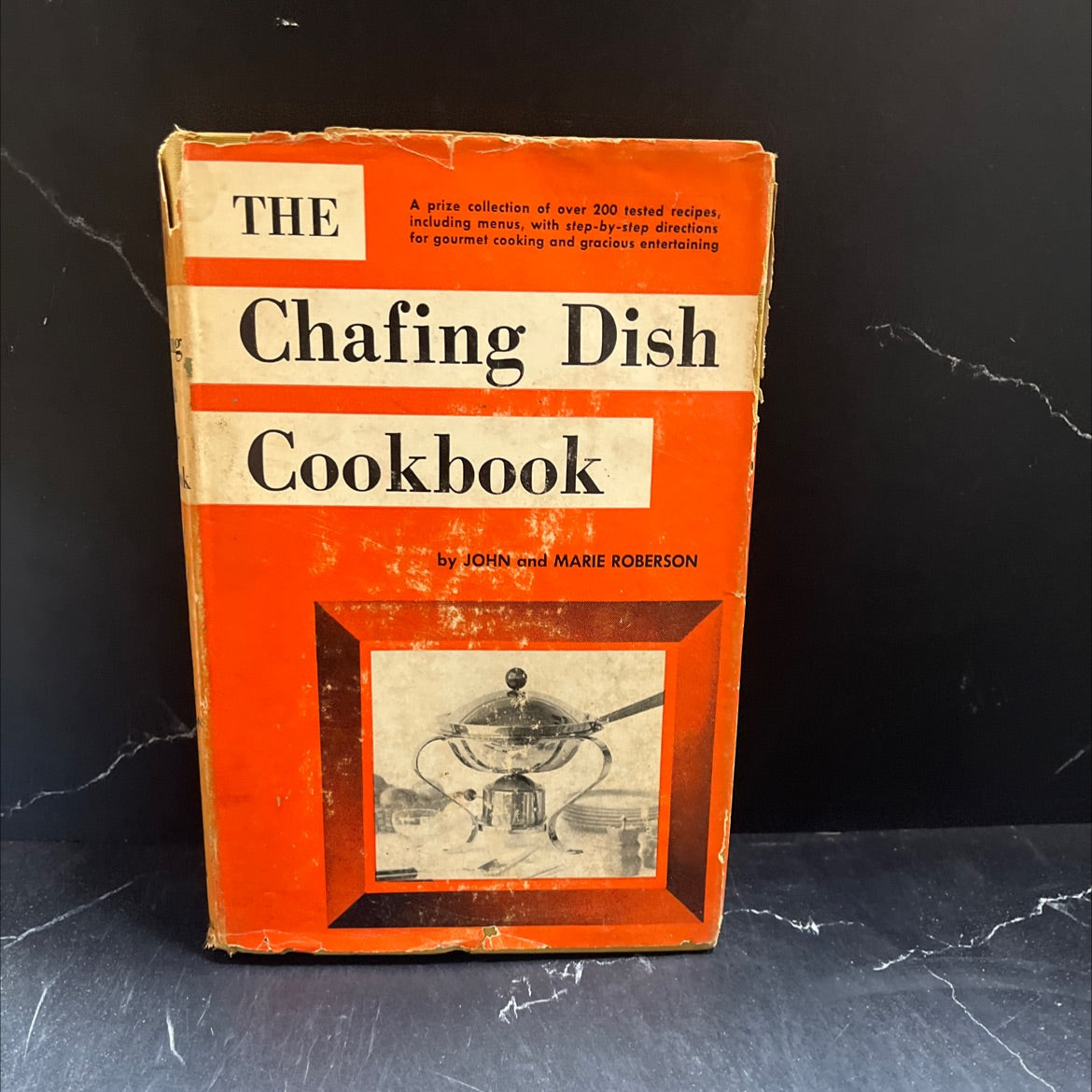 the chafing dish cookbook book, by John and Marie Roberson, 1970 Hardcover image 1