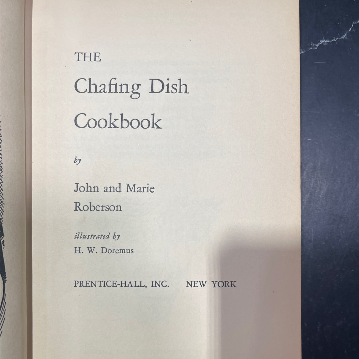 the chafing dish cookbook book, by John and Marie Roberson, 1970 Hardcover image 3