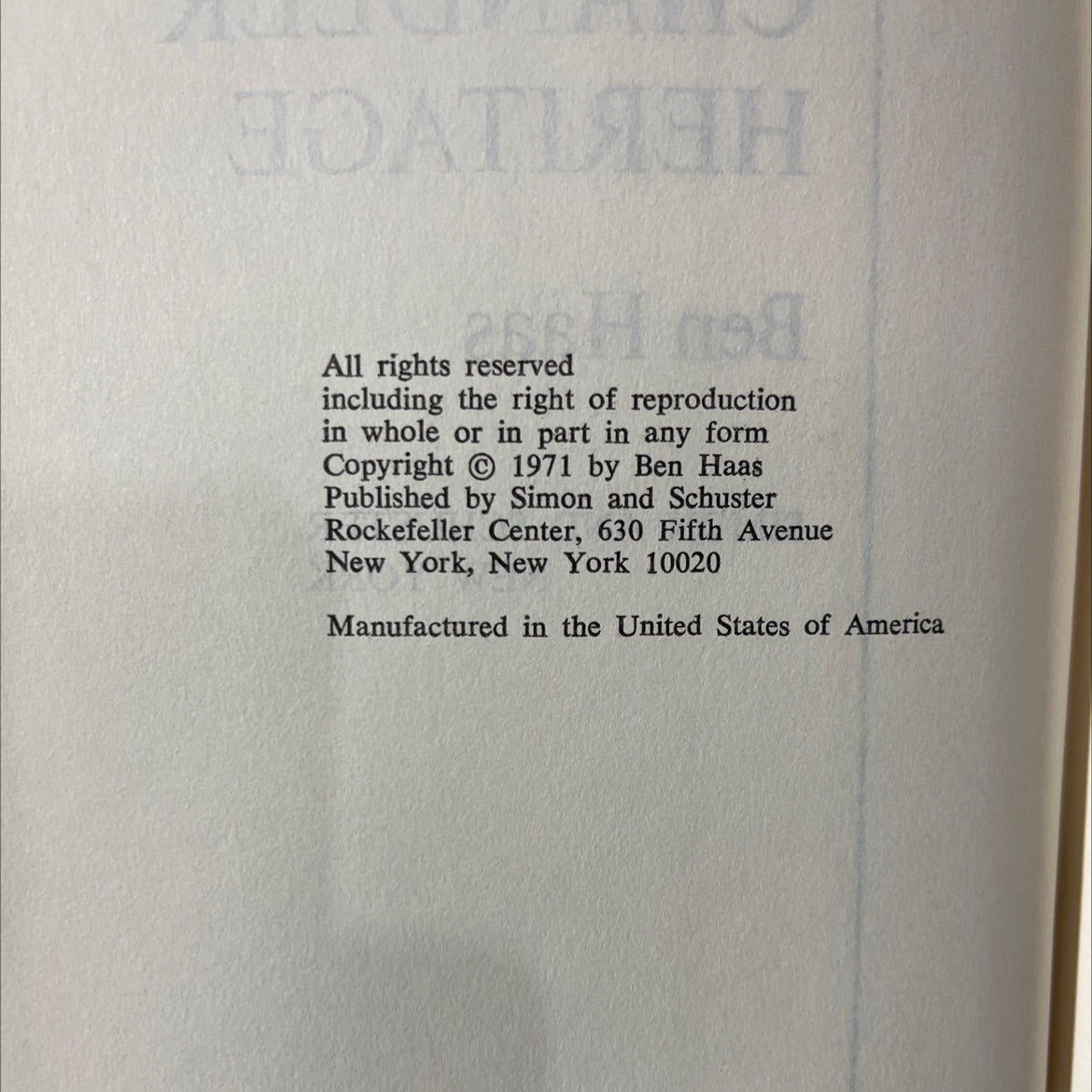 the chandler heritage book, by Ben Haas, 1971 Hardcover image 3