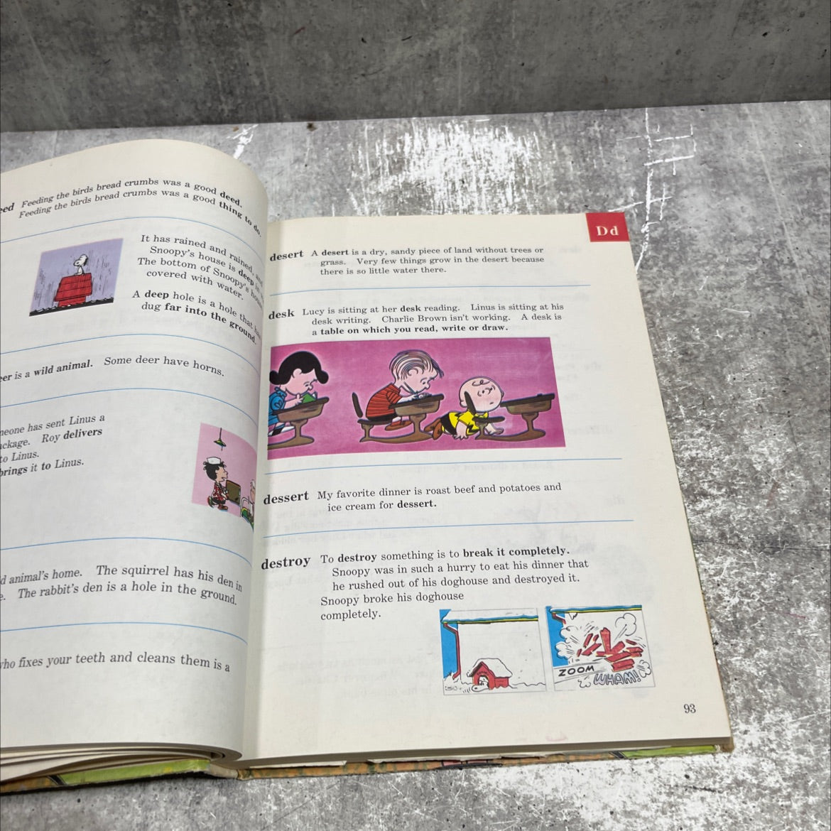 the charlie brown dictionary book, by garles m. schulz, 1973 Hardcover image 4