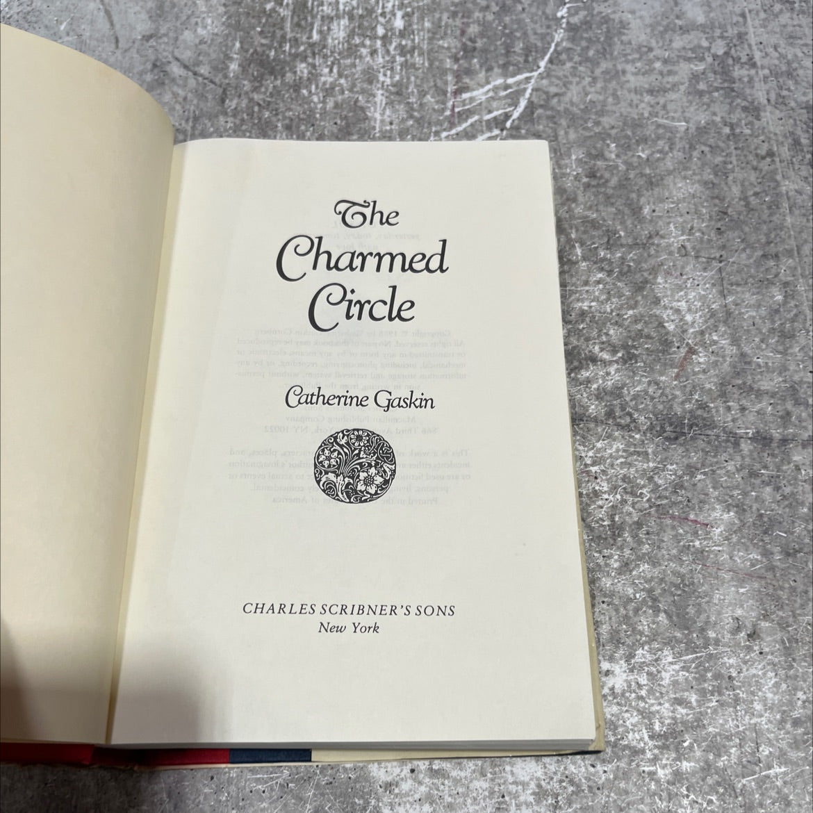 the charmed circle book, by Catherine Gaskin, 1988 Hardcover image 2