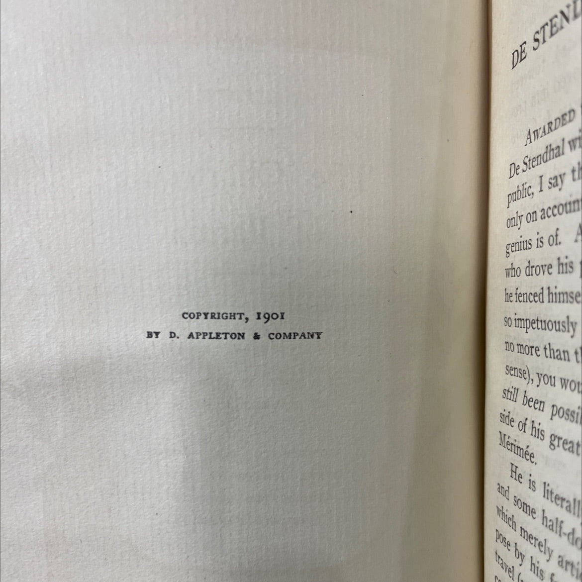 the chartreuse of parma book, by de stendhal, 1901 Hardcover image 3