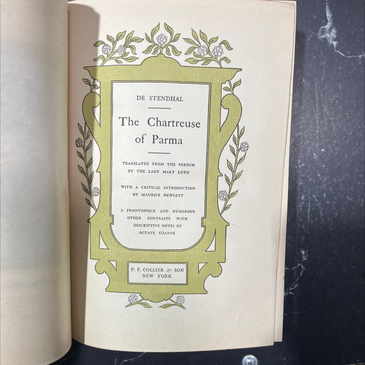 the chartreuse of parma book, by de stendhal, 1901 Hardcover image 2