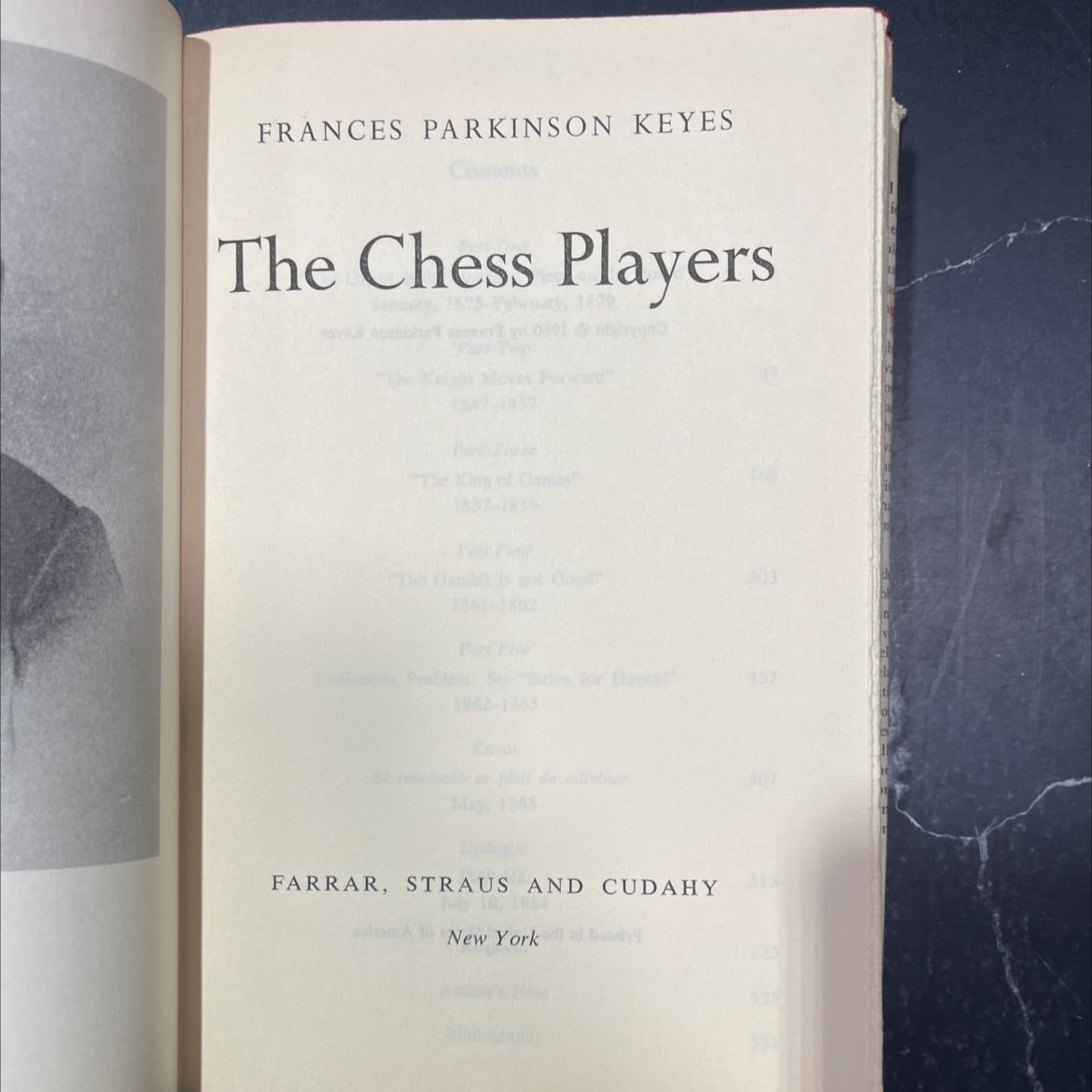 the chess players book, by frances parkinson keyes, 1965 Hardcover image 2