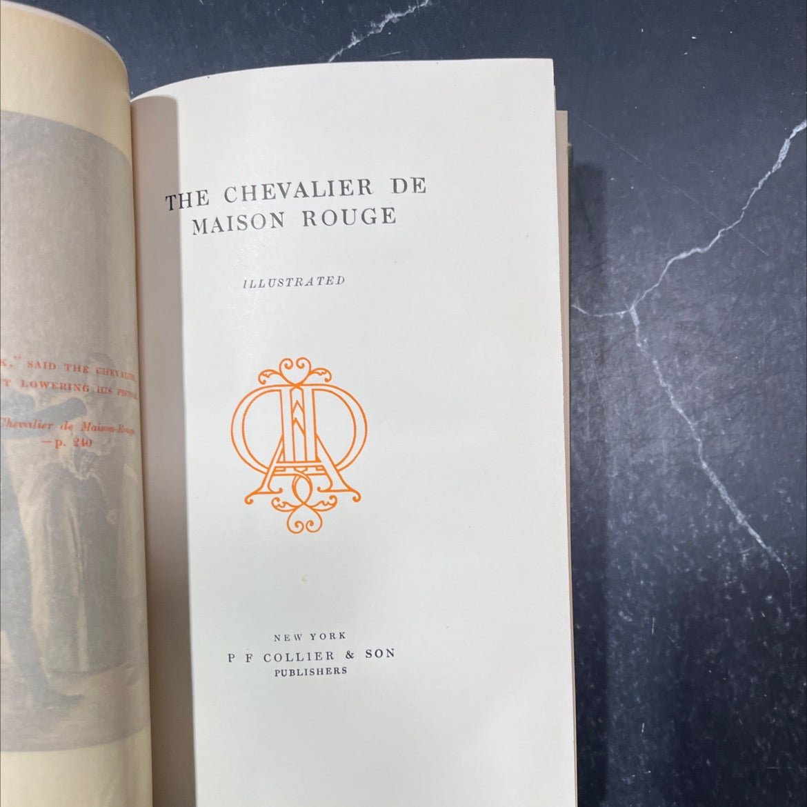 the chevalier de maison rouge book, by unknown, 1910 Hardcover image 2