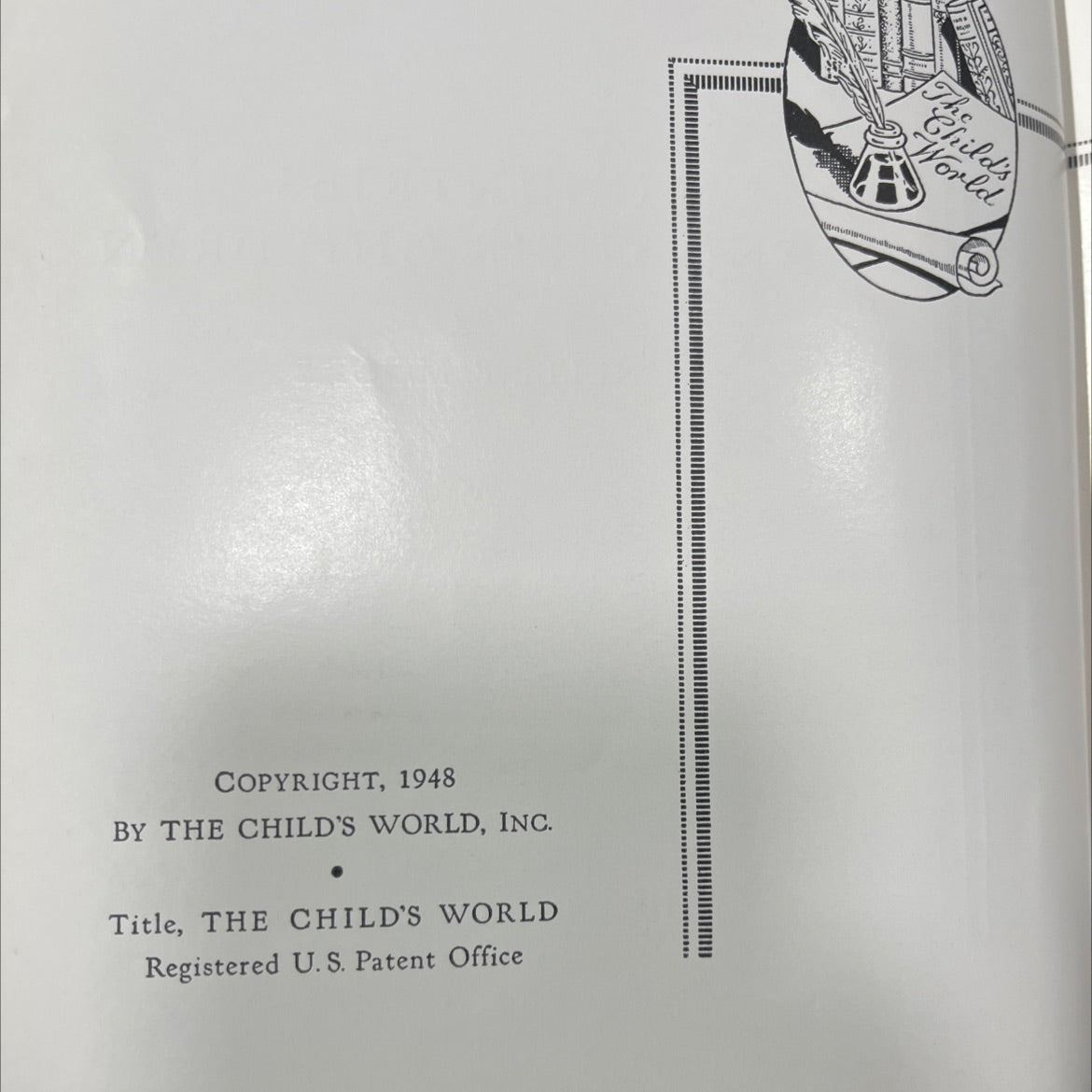 the child's world book, by nelle e. moore, 1959 Hardcover image 3