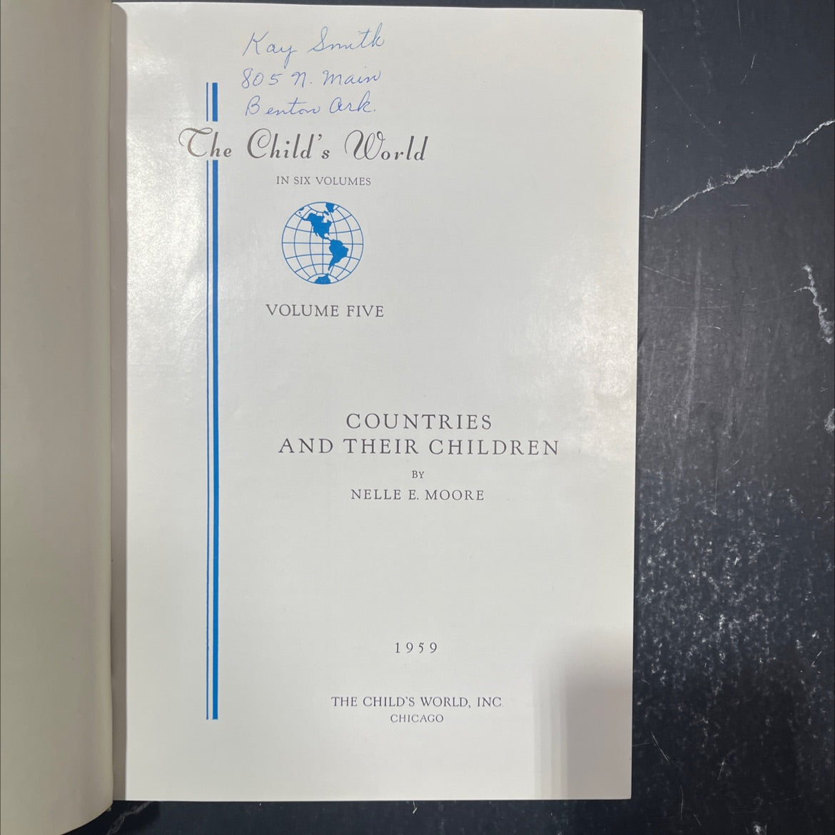 the child's world book, by nelle e. moore, 1959 Hardcover image 2