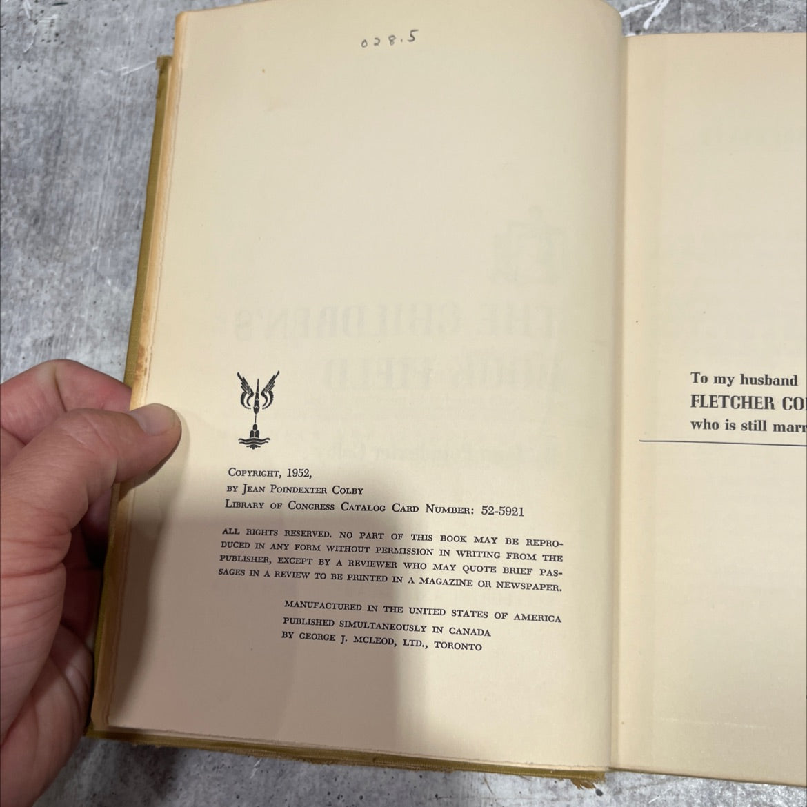 the children's book field book, by jean poindexter colby, 1952 Hardcover image 3