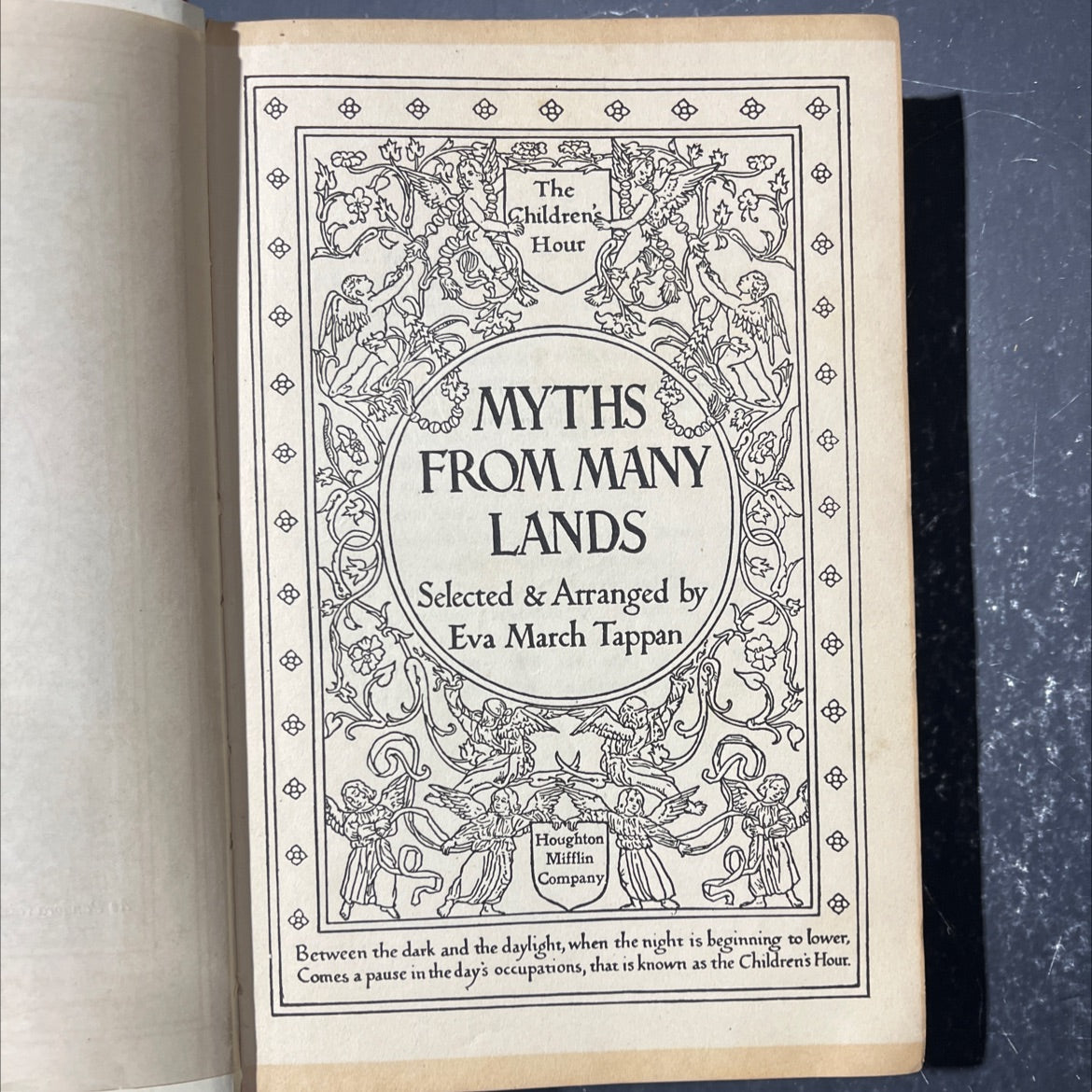 the children's hour myths from many lands book, by eva march tappan, 1907 Hardcover image 2