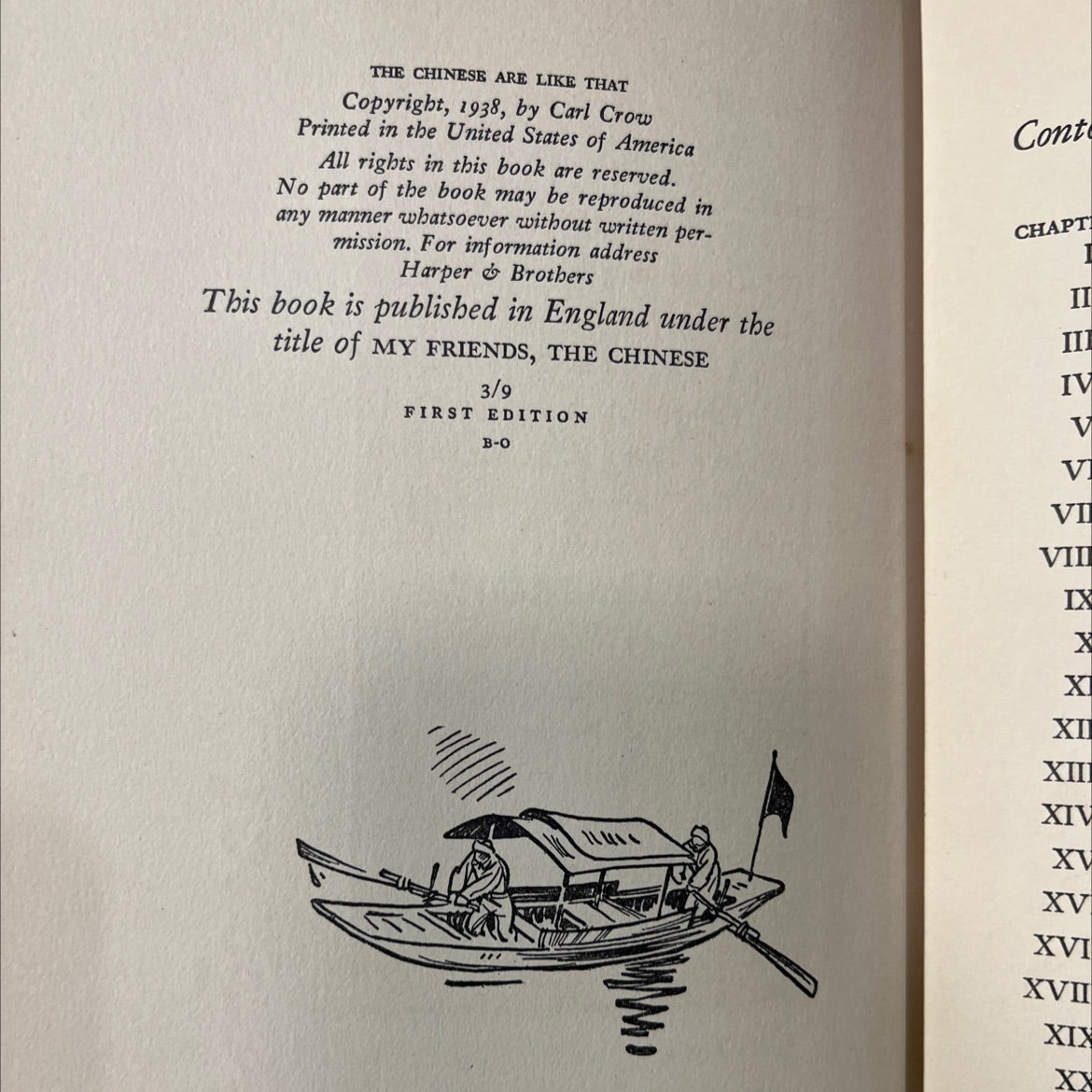 the chinese are like that book, by carl crow, 1939 Hardcover image 3