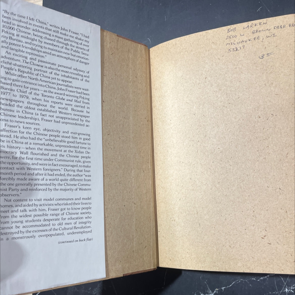 the chinese portrait of a people book, by john fraser, 1980 Hardcover image 4