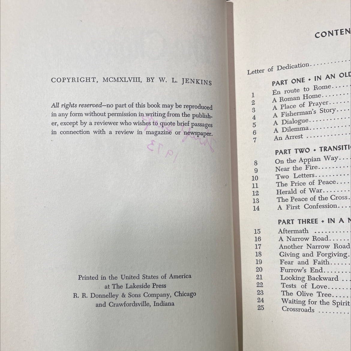 the choice a story of christian faith book, by Paul Sevier Minear, 1973 Hardcover image 3