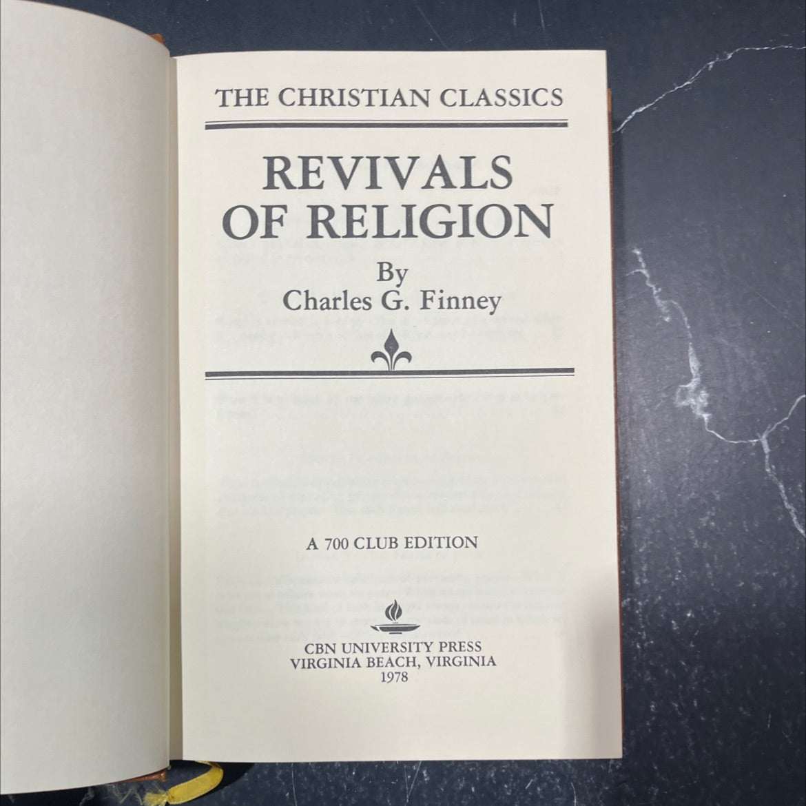 the christian classics revivals of religion book, by charles g. finney, 1978 Leather image 2