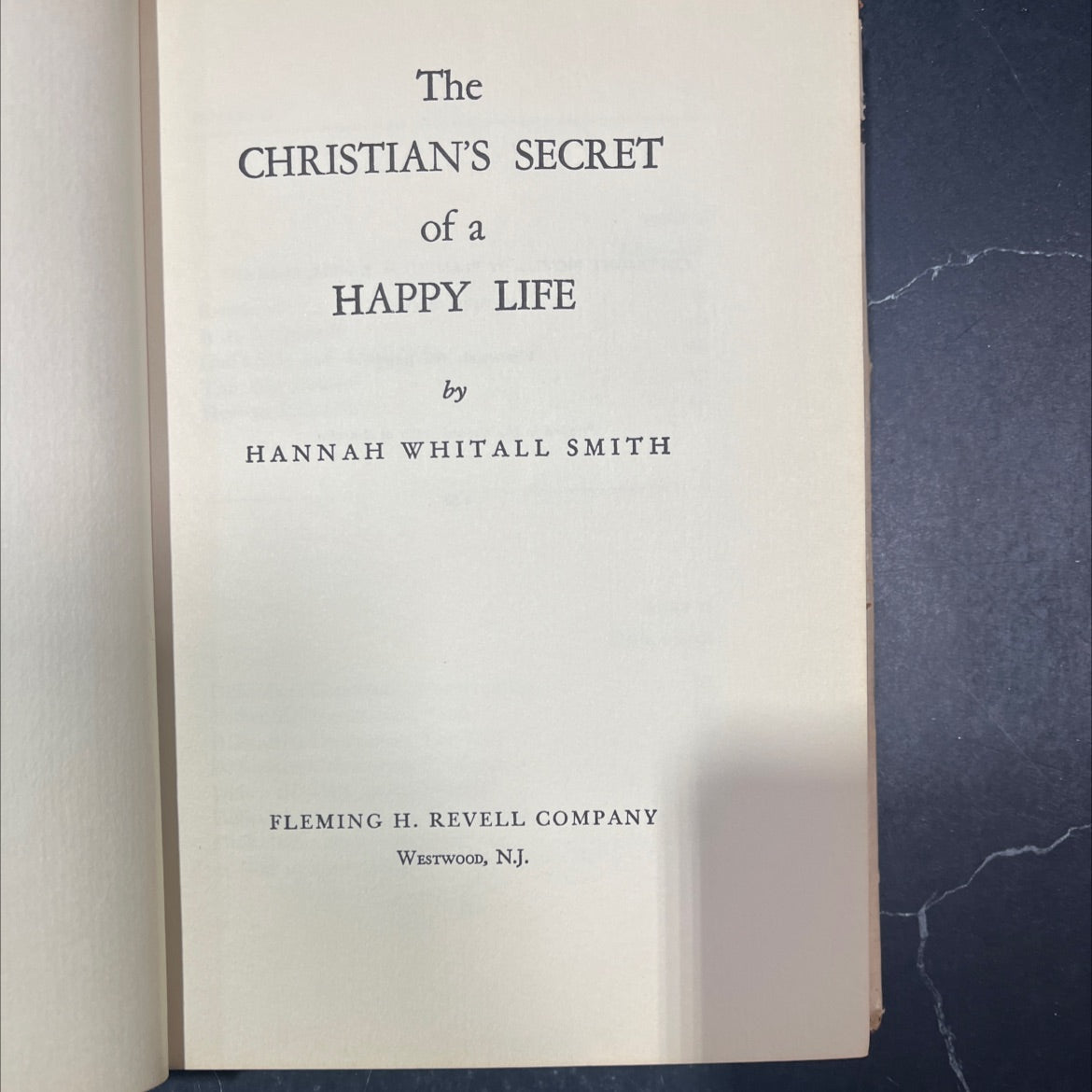the christian's secret of a happy life book, by hannah whitall smith, 1952 Hardcover image 2