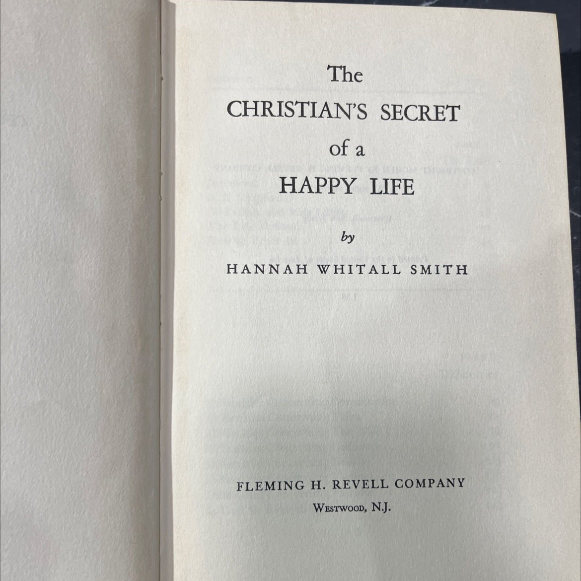 the christian's secret of a happy life book, by hannah whit all smith, 1952 Hardcover image 2