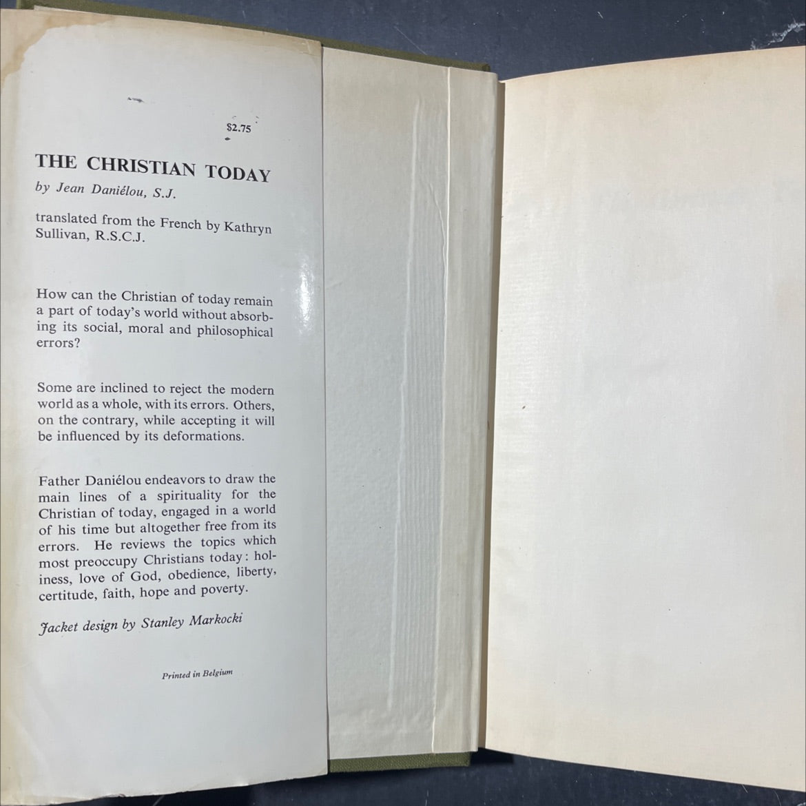 the christian today book, by jean daniélou, s.j., 1960 Hardcover image 4