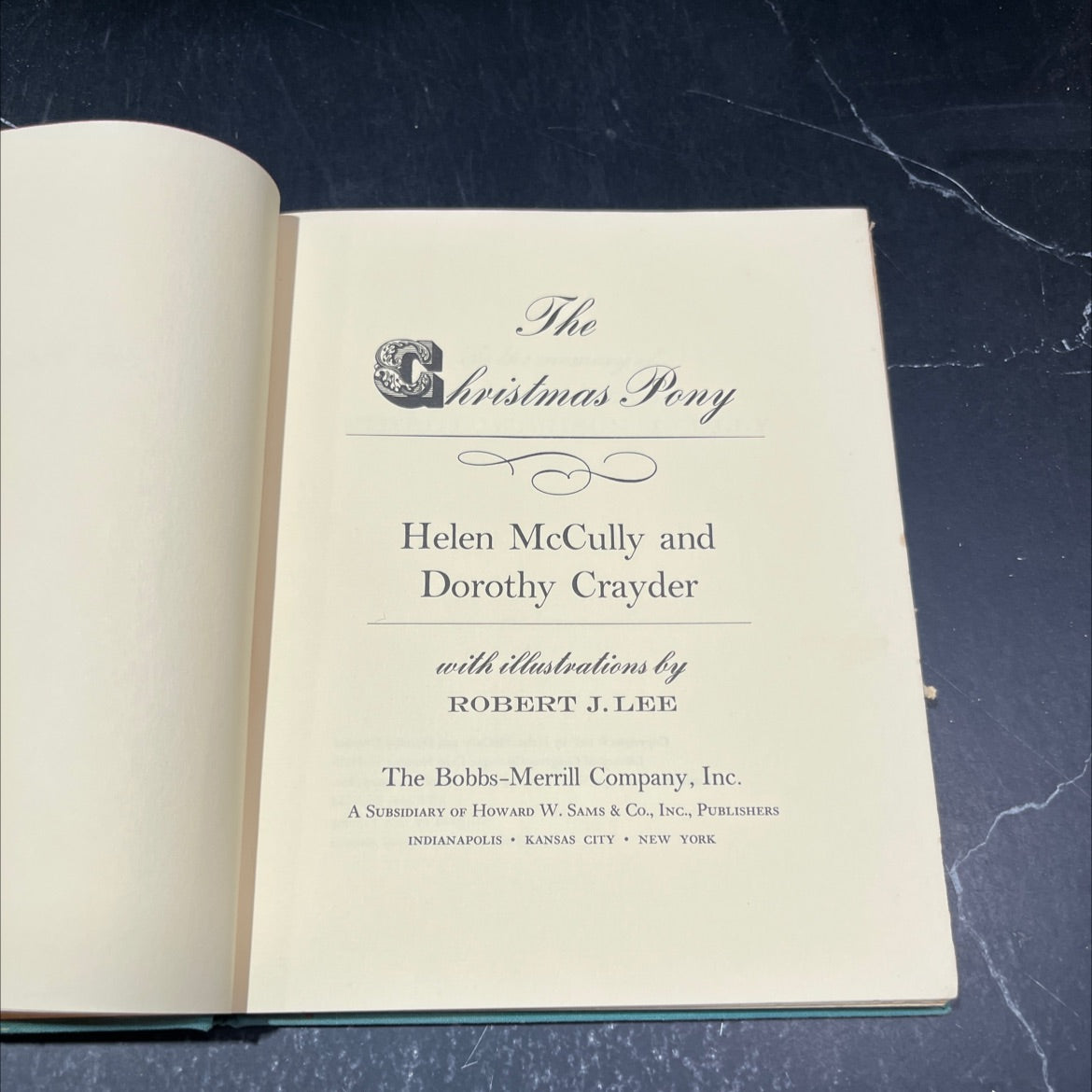 the christmas pony book, by Helen McCully and Dorothy Crayder, 1967 Hardcover image 2