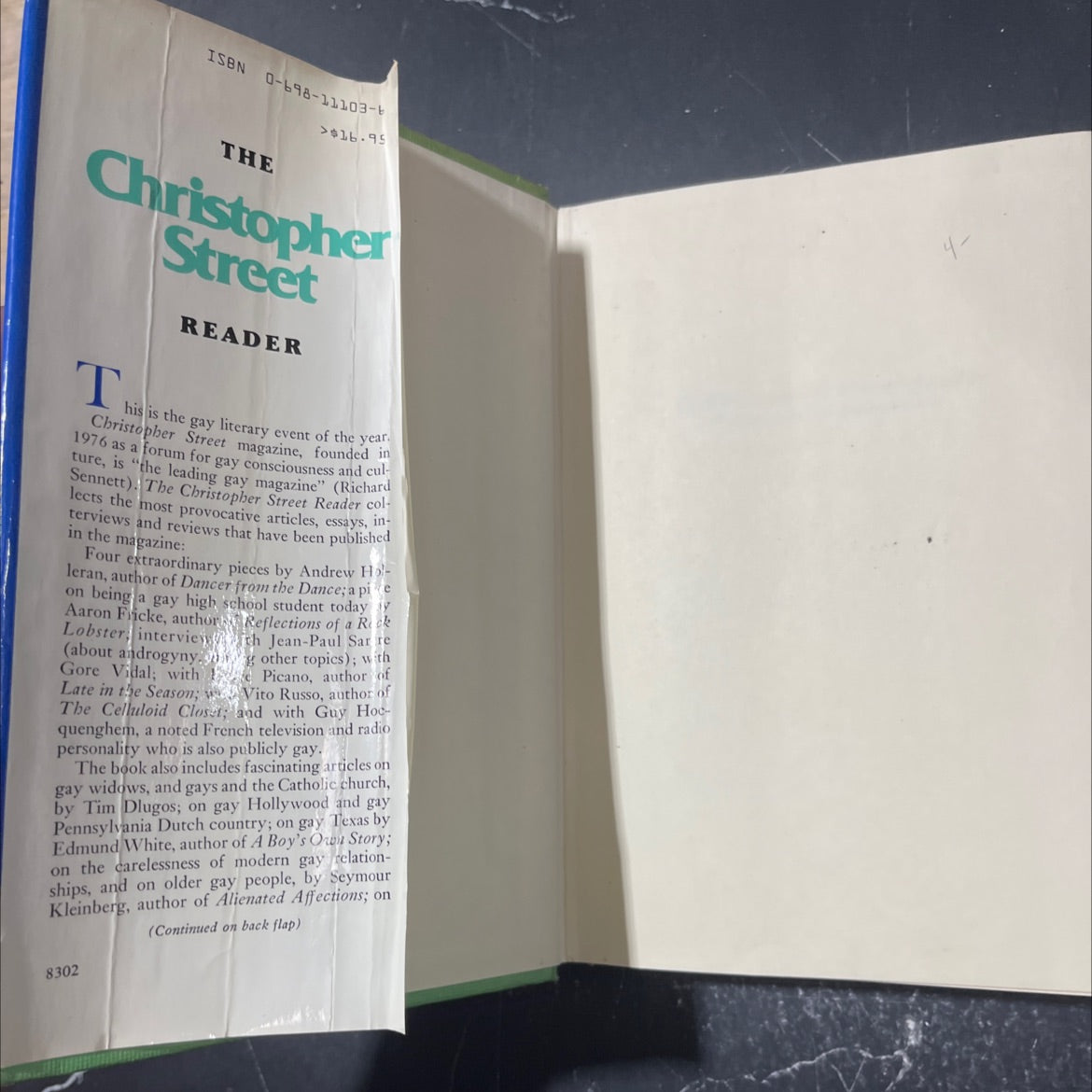 the christopher street reader book, by Michael Denneny, Charles Ortleb, Thomas Steele, 1983 Hardcover image 4