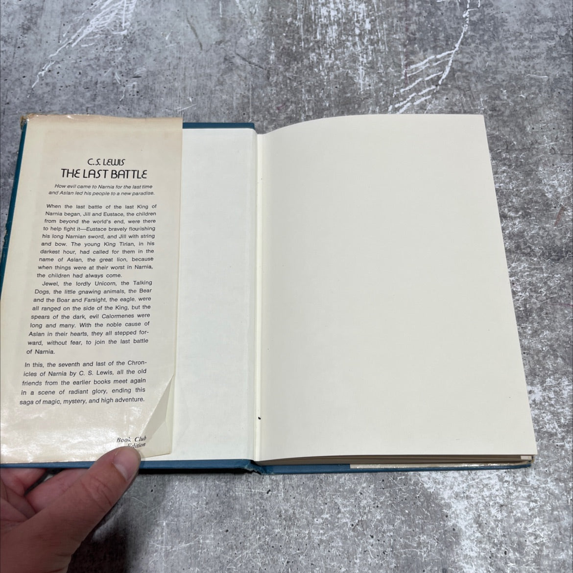 the chronicles of narnia: the last battle book, by c. s. lewis, 1956 Hardcover image 4