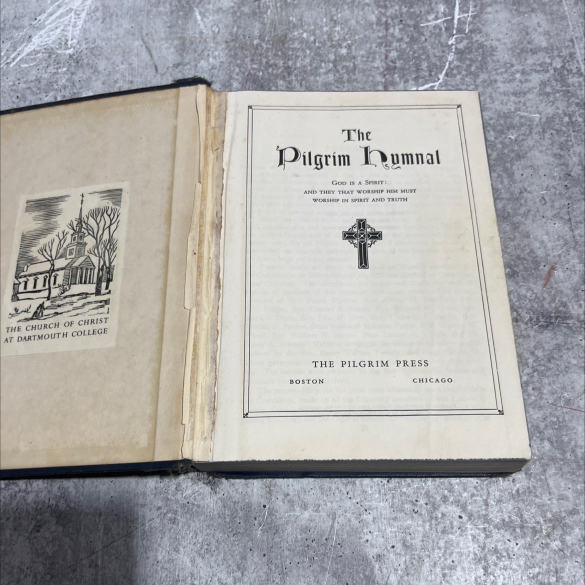 the church of christ at dartmouth college book, by sidney a. weston, 1935 Hardcover image 2