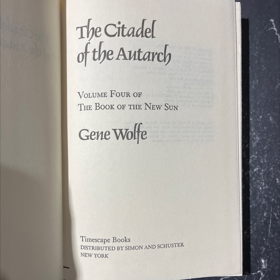 the citadel of the autarch book, by gene wolfe, 2008 Hardcover image 2