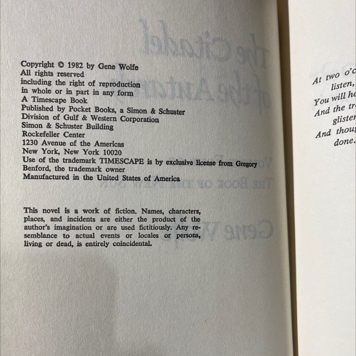 the citadel of the autarch book, by gene wolfe, 2008 Hardcover image 3