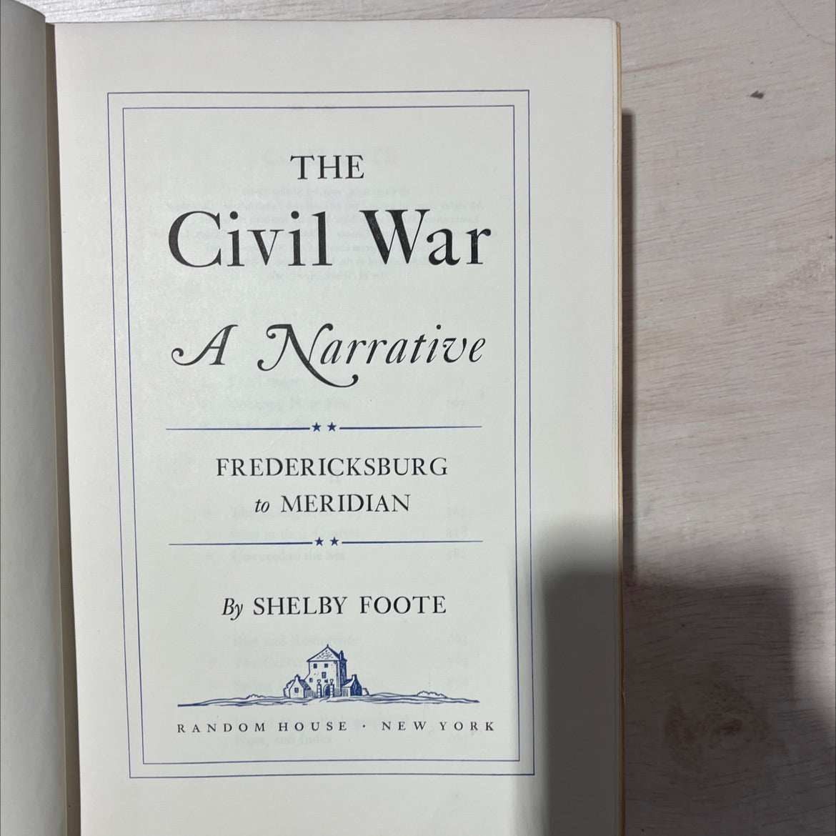 the civil war a narrative fredericksburg to meridian book, by shelby foote, 1963 Hardcover, First Edition, Vintage image 2