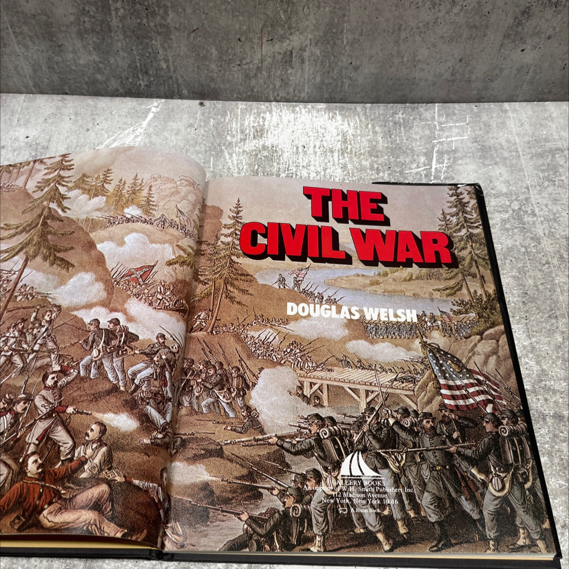the civil war book, by douglas welsh, 1982 Hardcover image 2