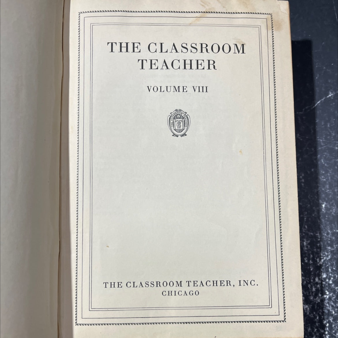 the classroom teacher volume viii book, by unknown, 1928 Hardcover image 2