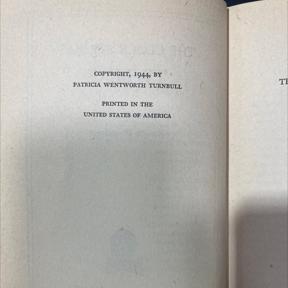 the clock strikes twelve book, by Patricia Wentworth, 1944 Hardcover image 3
