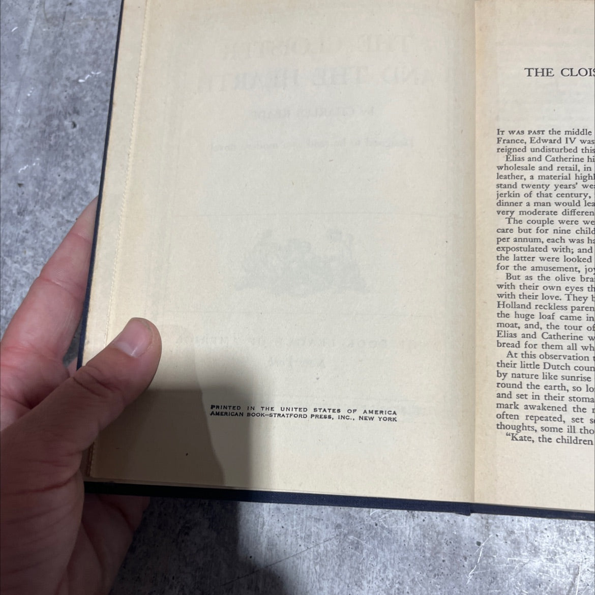 the cloister and the hearth book, by charles reade, 1970 Hardcover image 3