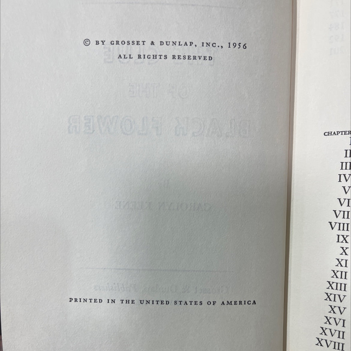 the clue of the black flower book, by carolyn keene, 1956 Hardcover image 3