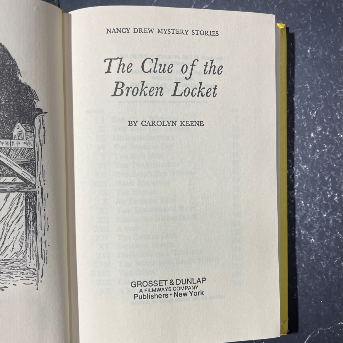 the clue of the broken locket book, by carolyn keene, 1965 Hardcover image 2