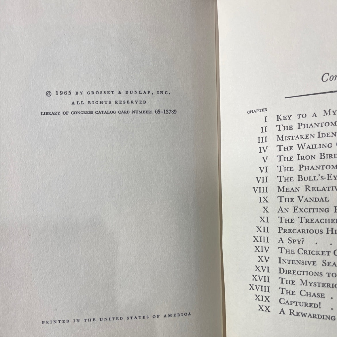 the clue of the broken locket book, by carolyn keene, 1965 Hardcover image 3
