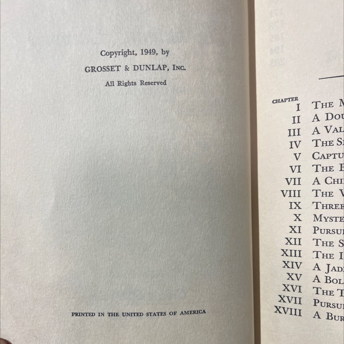 the clue of the leaning chimney book, by carolyn keene, 1949 Hardcover image 3