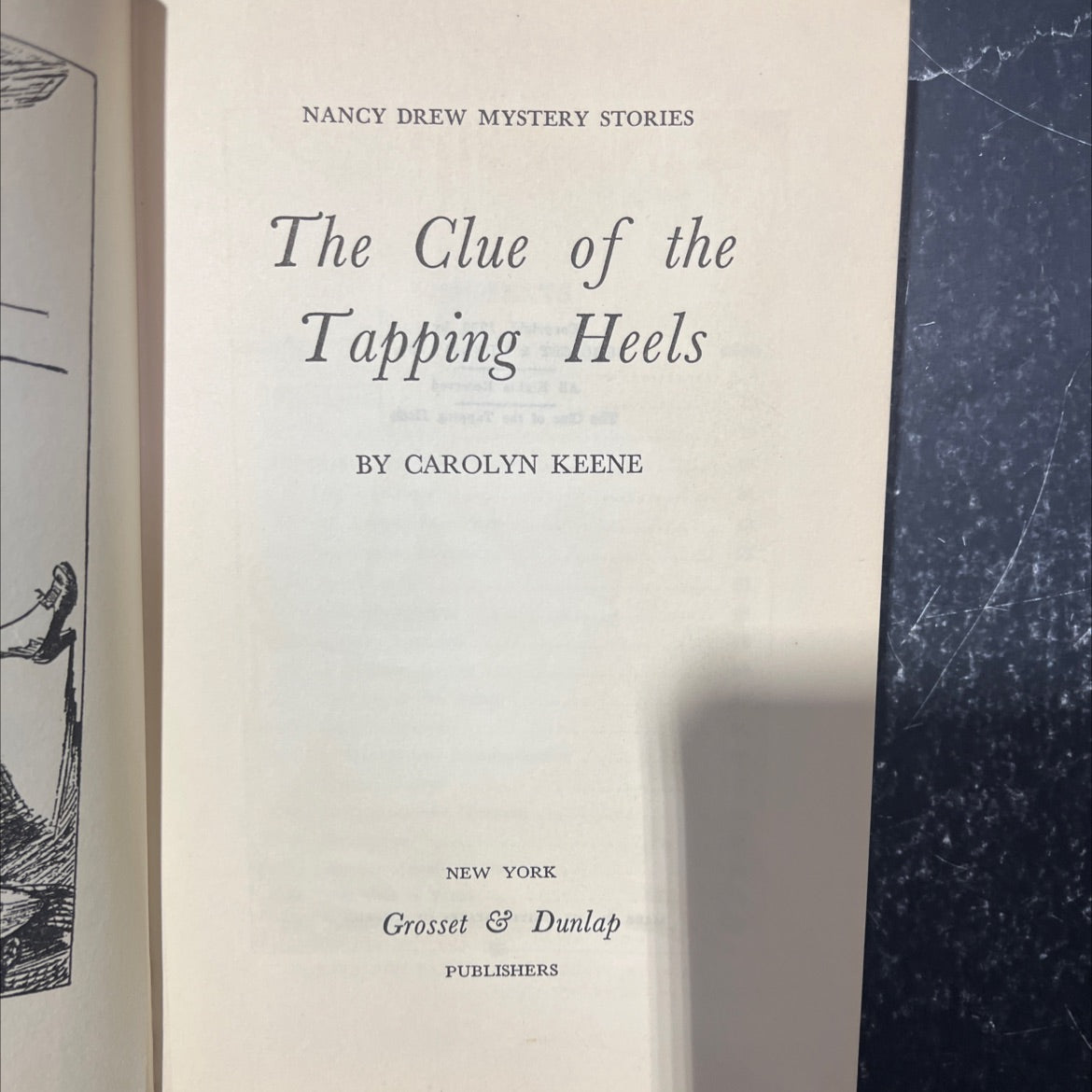 the clue of the tapping heels book, by carolyn keene, 1939 Hardcover image 2