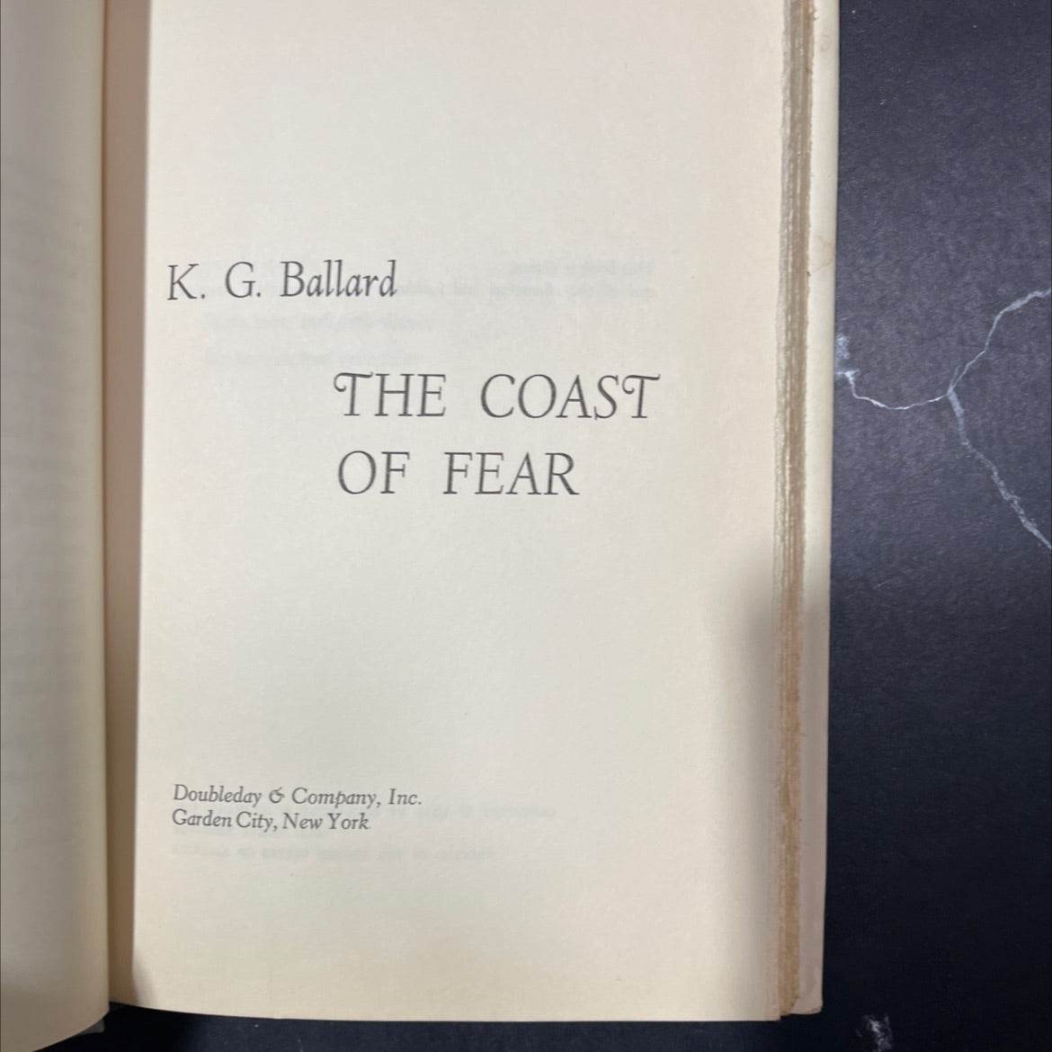 the coast of fear book, by K. G. Ballard, 1957 Hardcover image 2