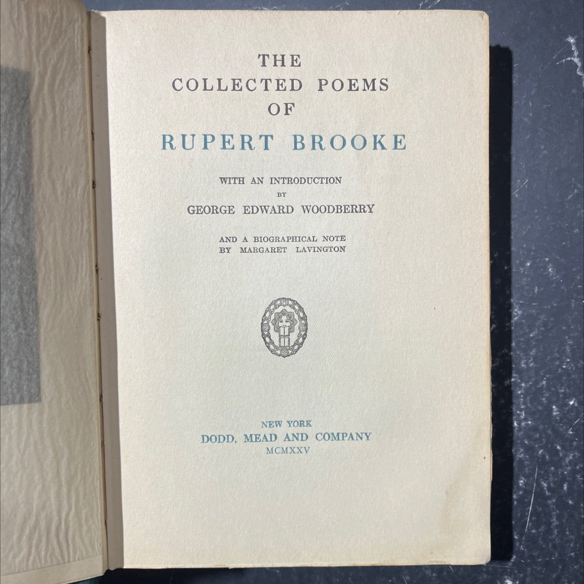 the collected poems of rupert brooke book, by rupert brooke, 1925 Hardcover image 2